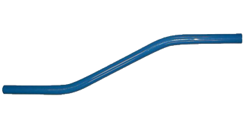 Druckluftrohr Versatzstck "S-Form", beschichtet